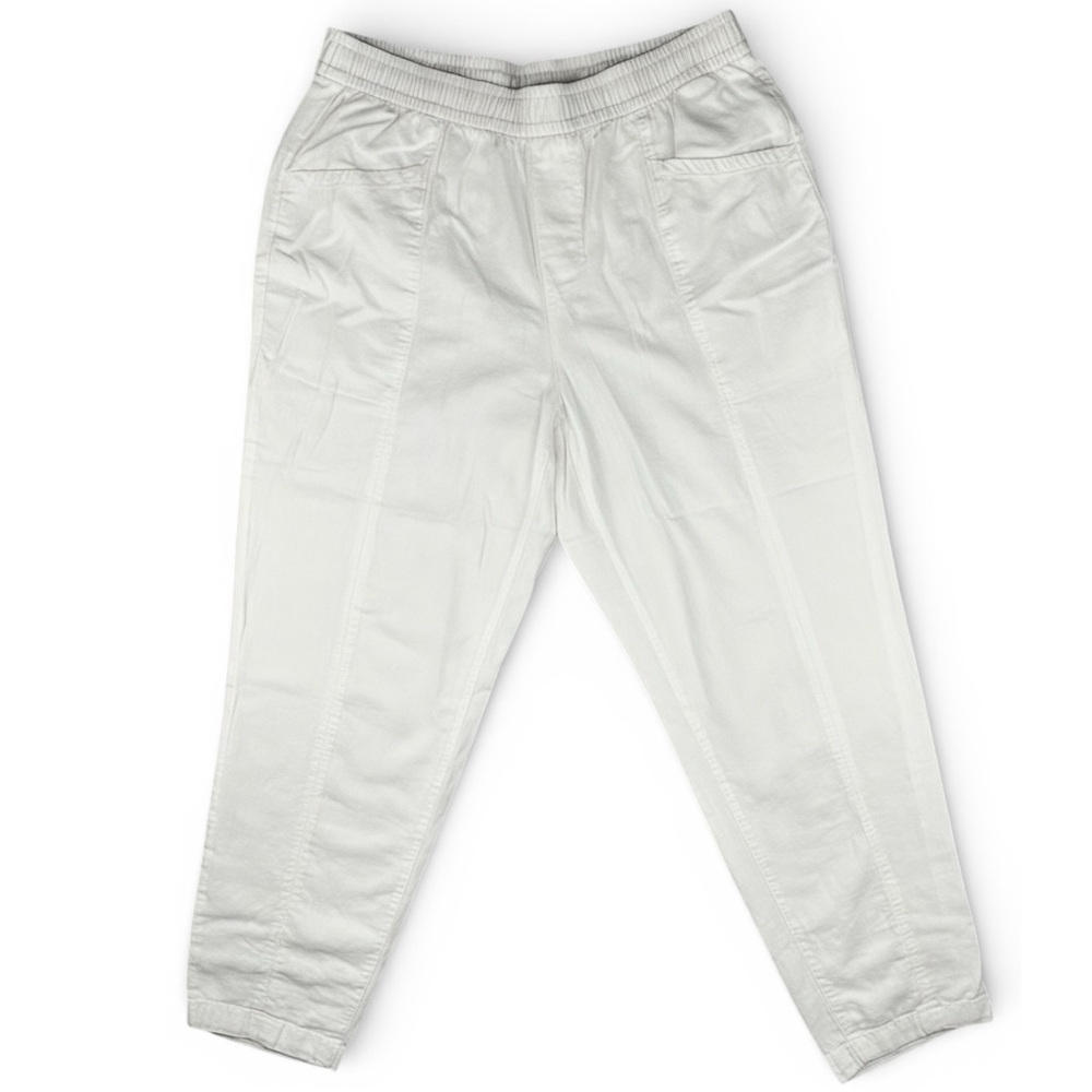 Old Navy White Linen Pull-On Pants Size Small | Lightweight - Picture 3 of 8